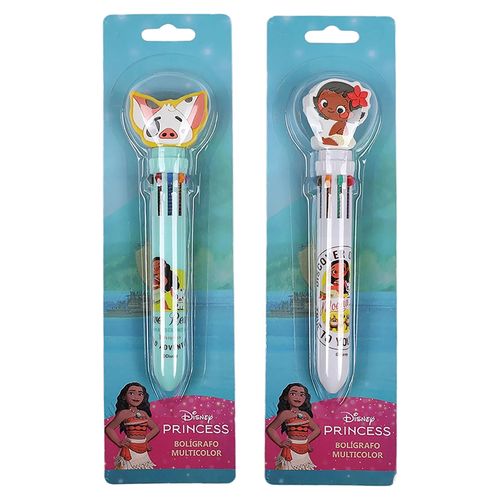 Bolígrafo Moana retractil 10 colores