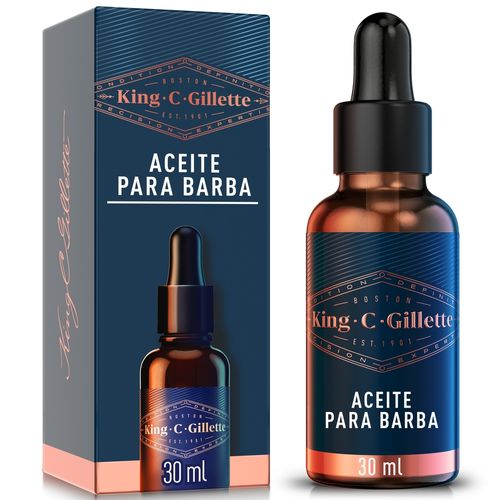 Aceite Gillette para barba hidratación y suavidad con argán - 30 ml