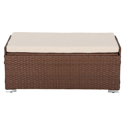 Banca Home Trends Almacenar Beige Av 105X50X43Cm