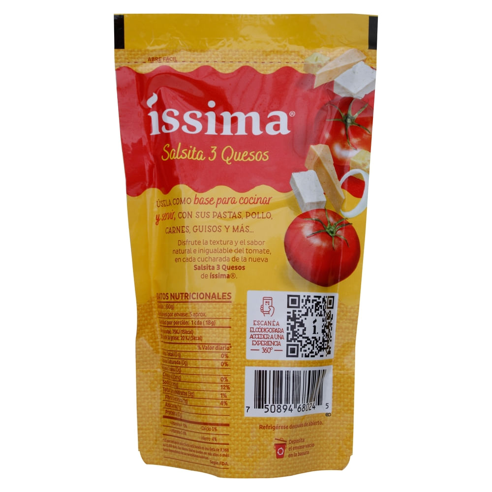 Comprar Salsita Issima 3 Queso - 90 gg | Walmart Costa Rica - Maxipalí ...