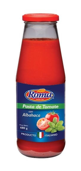 Salsa Roma preparada de tomate y albahaca - 680 g