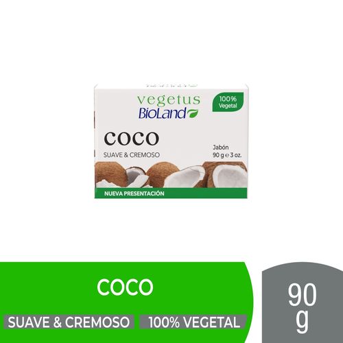 Jabón Corporal Bioland Coco Suave Y Cremoso - 90 g