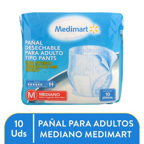 Pants Incontinen Medimart Talla M 10ea