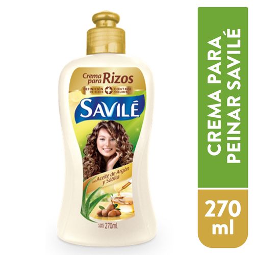 Crema Para Peinar Savilé Argán Y Sábila -270ml