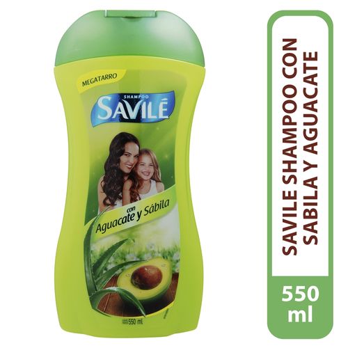 Shampoo Savilé Aguacate Y Sábila -550ml