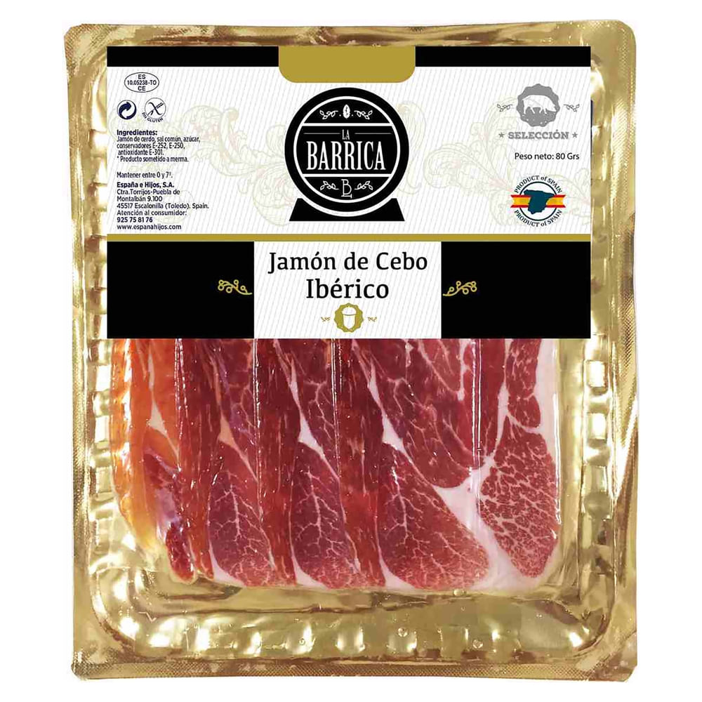 Comprar Jamón Iberico De Cebo Barrica - 100 g | Walmart Costa Rica ...