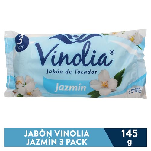 Jabón de tocador Vinolia aroma jazmín 3 pack - 435 g