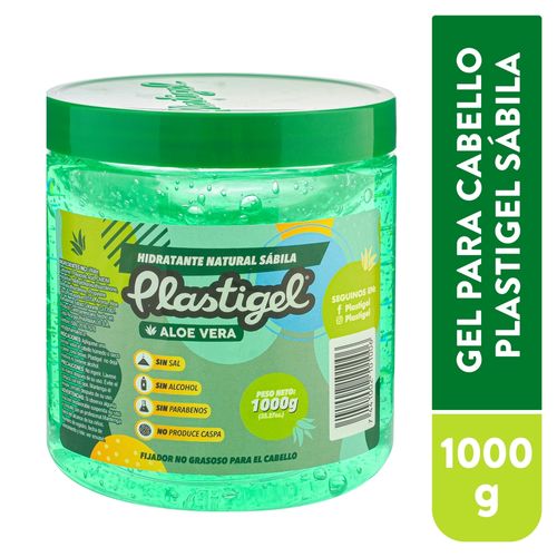 Fijador en Gel Plastigel No Grasoso con Aloe Vera - 1000 g