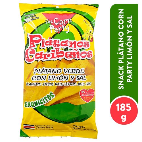Snack Platan Corn Party Lim Sal 185G