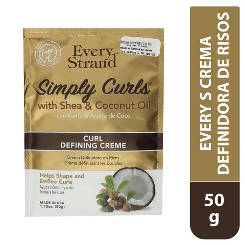 Crema definidora de rizos Every Strand con aceite de coco y karité - 50 g