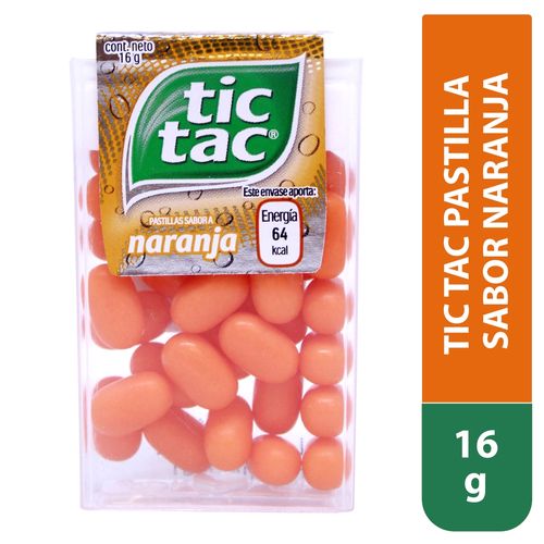 Pastilla dulces Tic Tac sabor naranja - 16 g