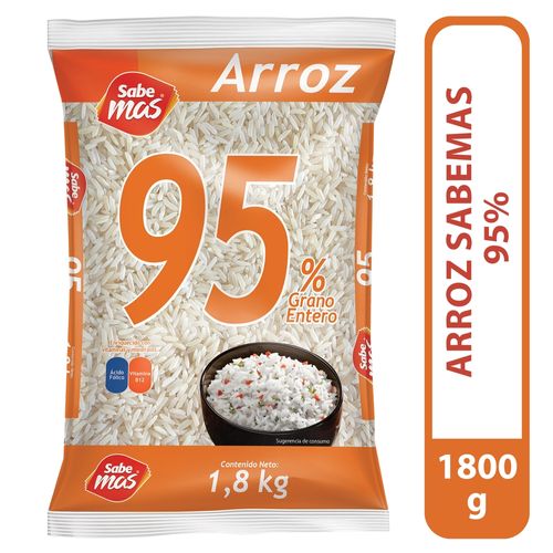 Arroz Sabemas 95% grano entero - 1800 g