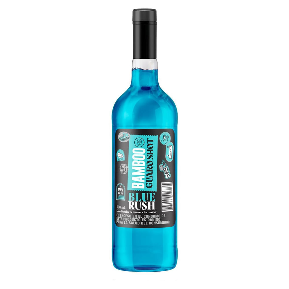 Bamboo Guaro Blue Rush 990ml 17 5 Alc - Walmart | Costa Rica