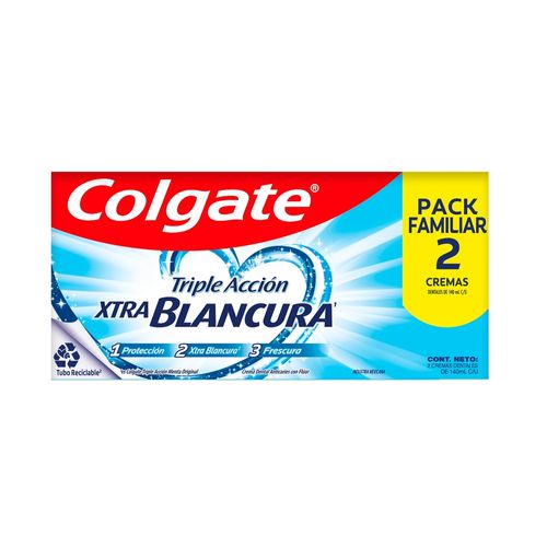 Pasta dental Colgate triple acción extra blancura - 280 ml