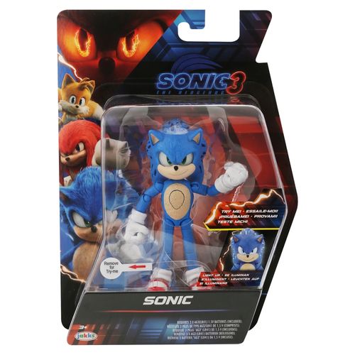 Sonic 3 Movie 5 Figures Light Up Sonic