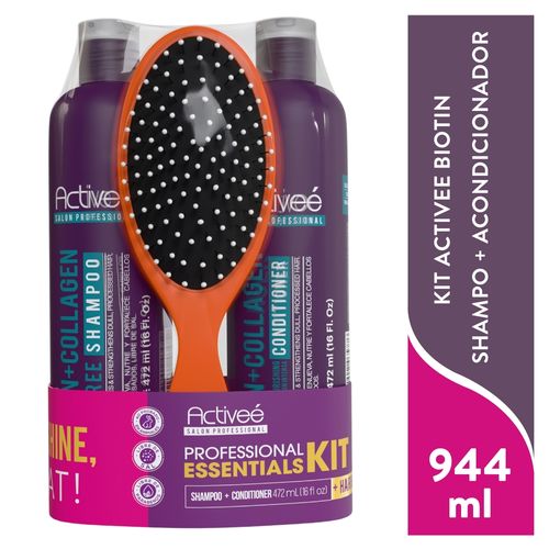 Kit Activee Biotin Sh Aco Cepillo 944 Ml