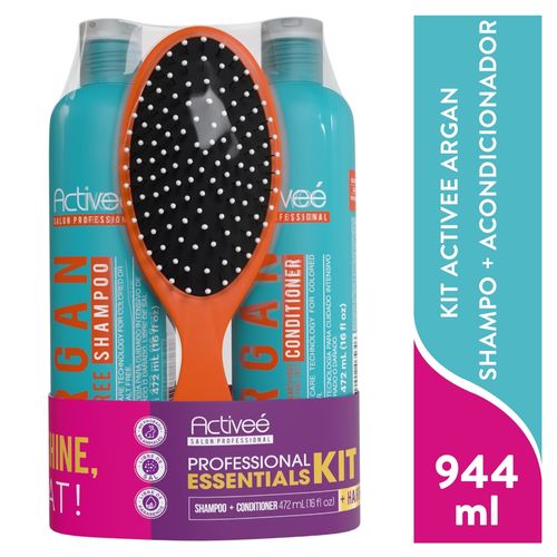 Kit Activee Argan Sh Aco Cepillo 944 Ml