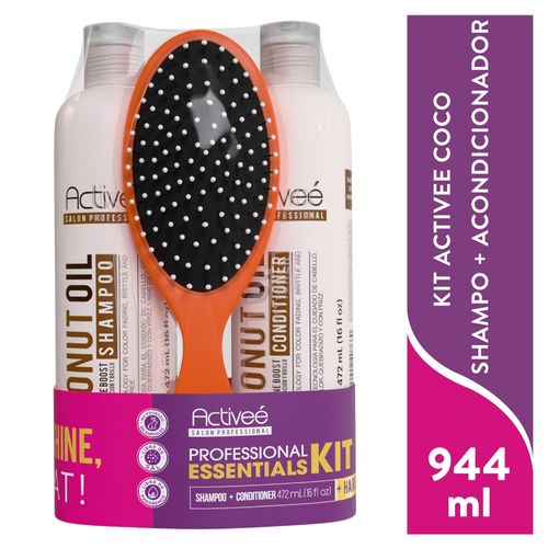 Kit Activee Coco Sh Aco Cepillo 944 Ml