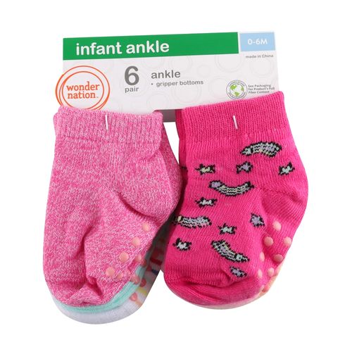 6Pk Calceta Wonder Nation Beba T0 6M