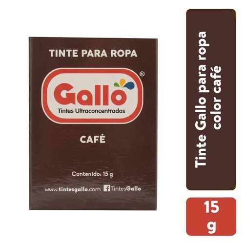 Tinte Gallo Para Ropa Color Café -15 g
