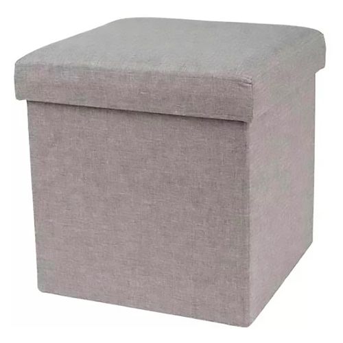 Almacenamiento Otomano Gris