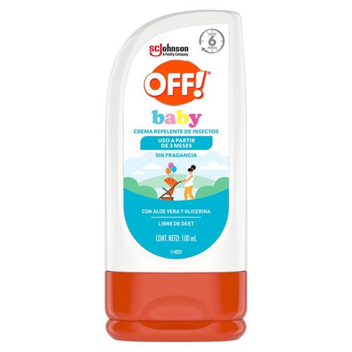 Repelente de Insectos OFF! Baby en Crema con Aloe Vera -100 ml