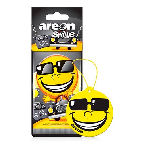 Aromatizante Areon  Para Carro Papel Smile Black Crystal