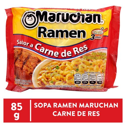 Sopa Maruchan Ramen Carne De Res 85 Gr