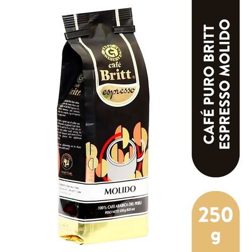 Café Britt Espresso Molido - 250 g
