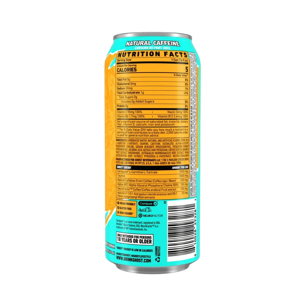 Ghost Energy Mango 16oz 500ml - Walmart | Costa Rica