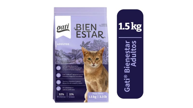 Alimento Gati Adul Bien 1500gr - Masxmenos | Costa Rica