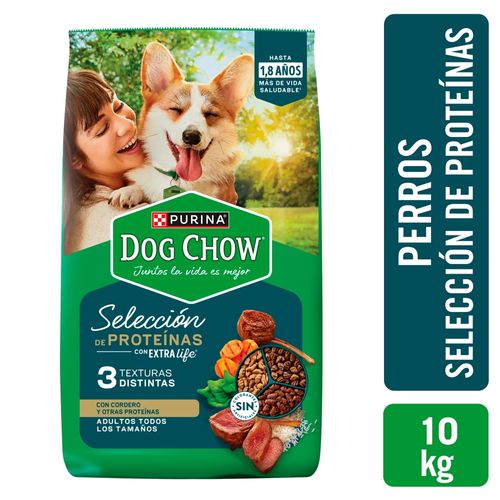 Alimento Perro Adulto Purina Dog Chow Selección de Proteína 10 kg
