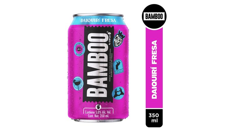 Comprar Bebida Alcohólica Saborizada Bamboo Daiquiri Fresa lata