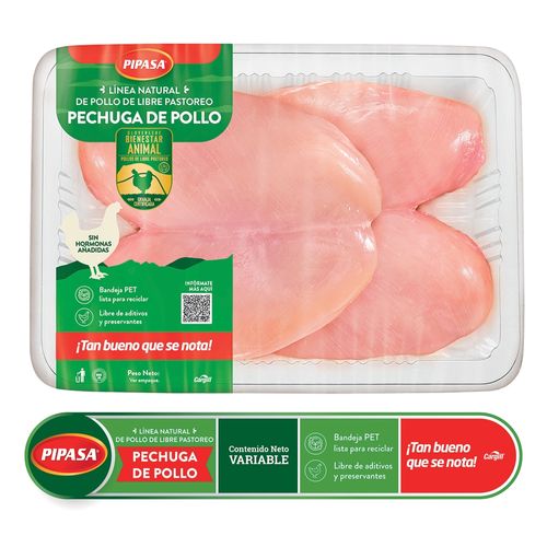 Pechuga de Pollo Pastoreo Pipasa Empacado - Precio Indicado por Kilo