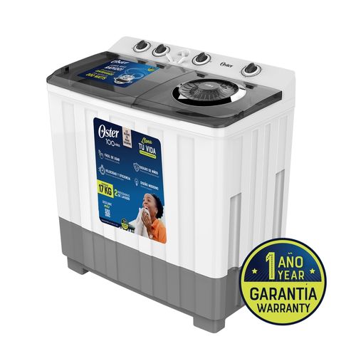 Lavadora Oster Semiautomatica Blanca 17 Kg - Os-Sawmk0017W