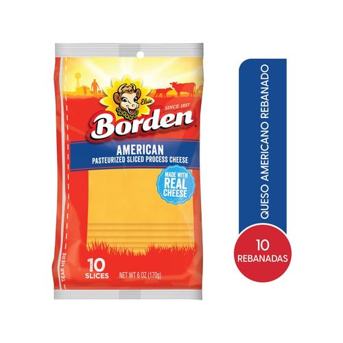 Queso Borden Americano Rebanado - 170 g