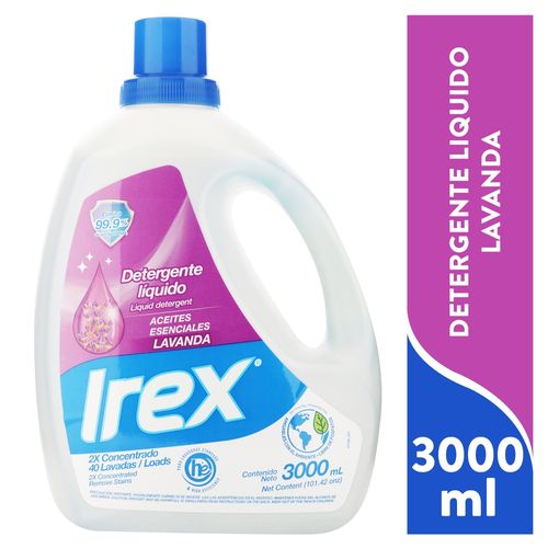 Detergente líquido Irex aceite esencial - 3000 ml
