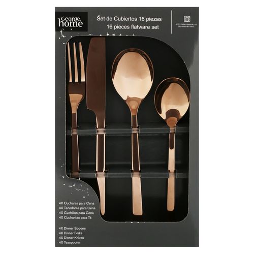 Gh Set De Cubiertos Acero Inoxidable 16p