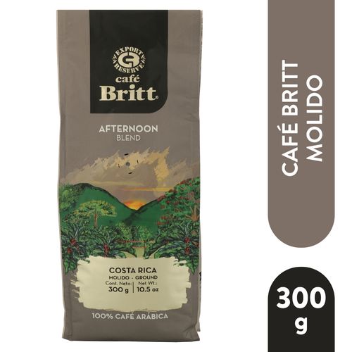 Cafe Britt Afternoon Molido 300 Gr