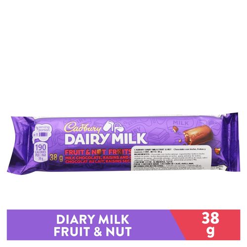 Chocolate Fruit And Nuits Cadb 37gr