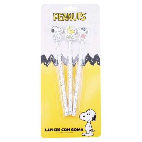 Lápices Snoopy de grafito con diseño 3d