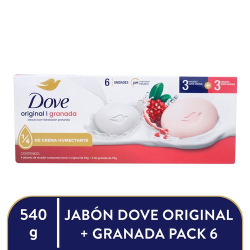 Jab Dove 3orignal Y 3 Granada 6pck 540gr