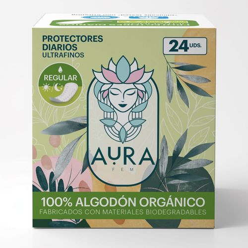 Protector Diario Algodon Organic Aura 24