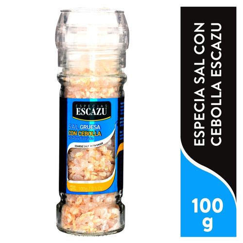 Sal Especias Escazú Gruesa Con Cebolla y Molinillo - 100 g