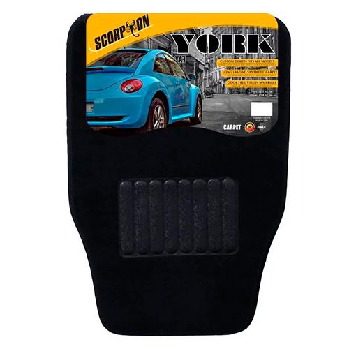 Alfombra Tela York Negra Scorpion