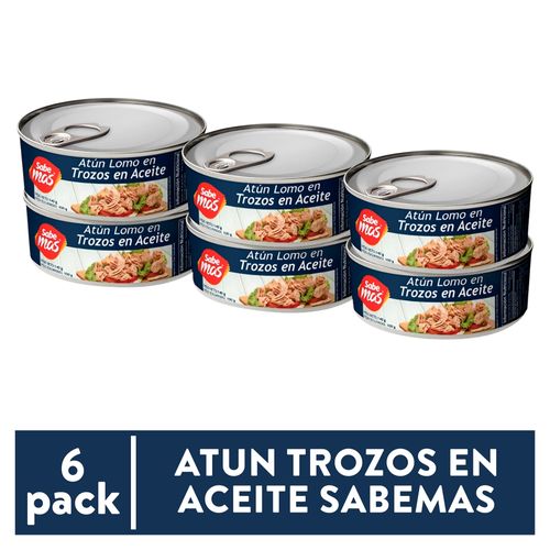 Atún Sabemas Trozos En Aceite 6 PACK - 840 g