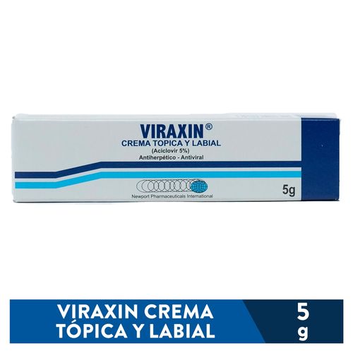 Crema tópica y labial Newport viraxin antiherpético - 5 g