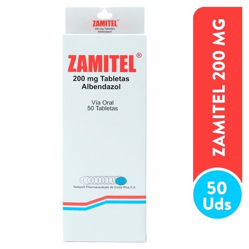 Zamitel Newport Albendazol 200mg, Precio indicado por unidad