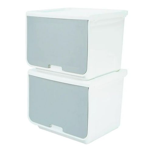 Caja Multibox Pequeña Blanco Y Gris