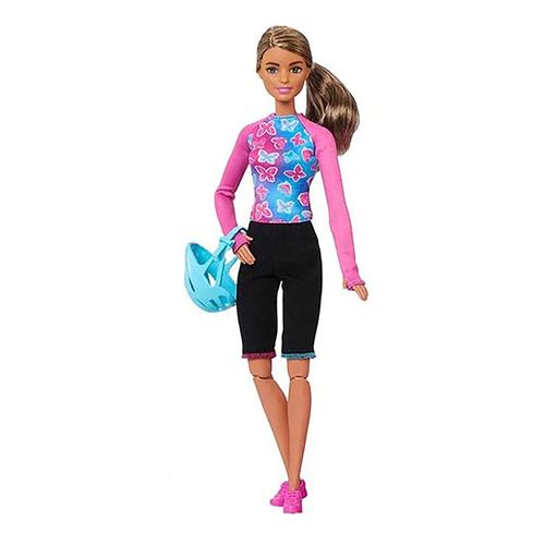 Muñeca Barbie con bicicleta de montaña